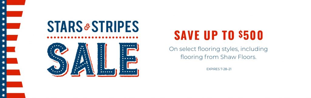 Stars & Stripes Sale | Birons Flooring Inc
