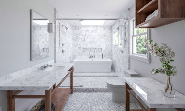 Bathroom natural Stone | Birons Flooring Inc